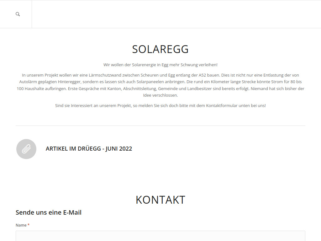 Website von SolarEgg