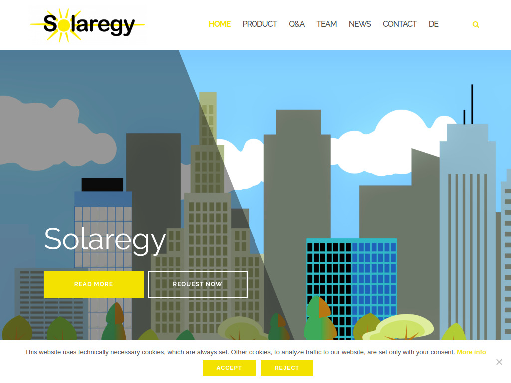 Website von Solaregy GmbH in Ratingen