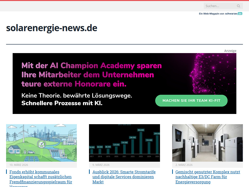 Website von Schwarzer.de Software + Internet GmbH in Mainz