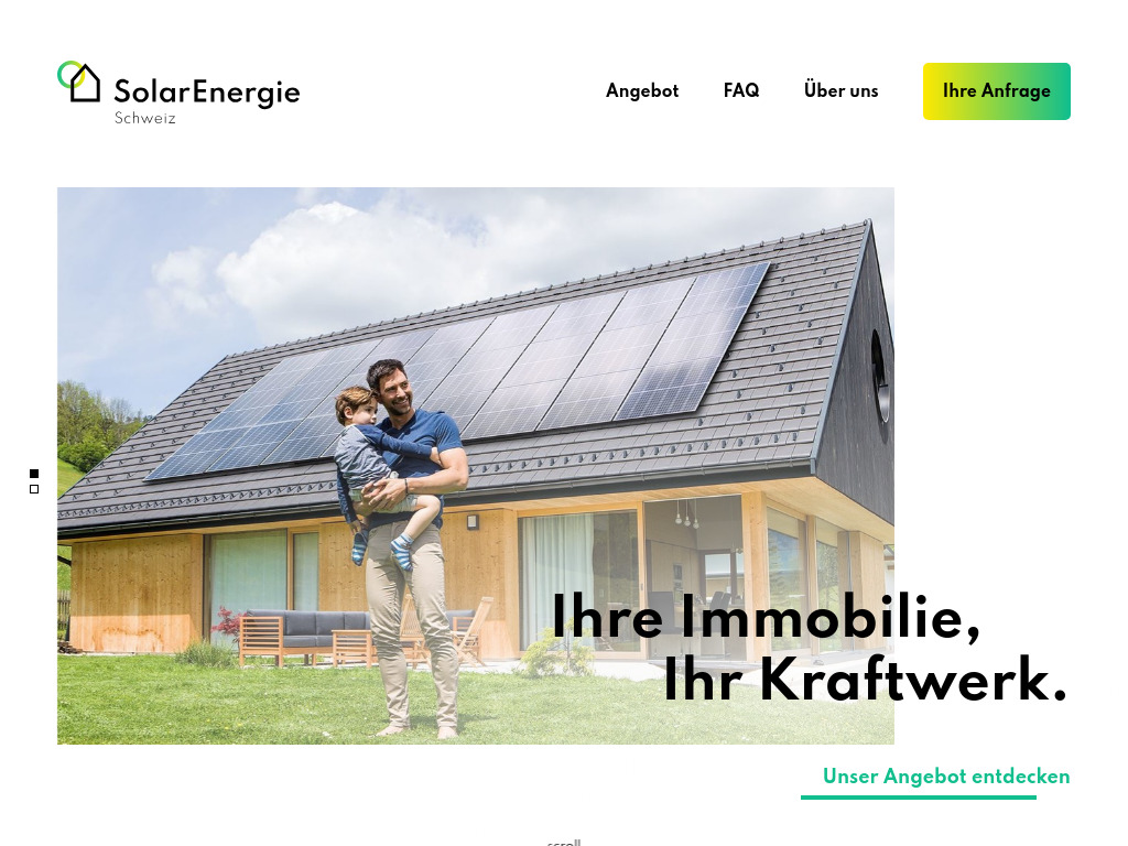 Website von Solar Energie Schweiz GmbH in Uster