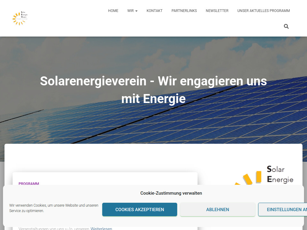 Website von Solarenergieverein Osnabrück e.V. in Osnabrück