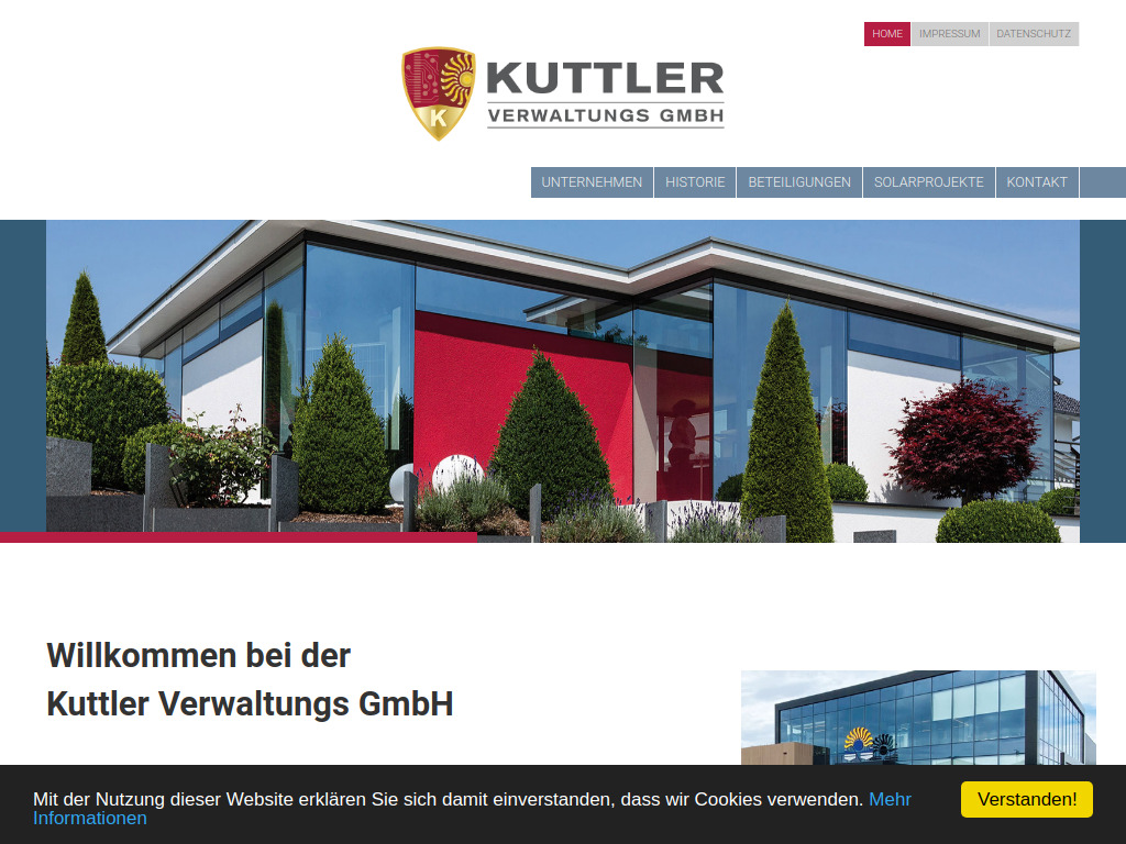 Website von Kuttler Verwaltungs GmbH in Dauchingen