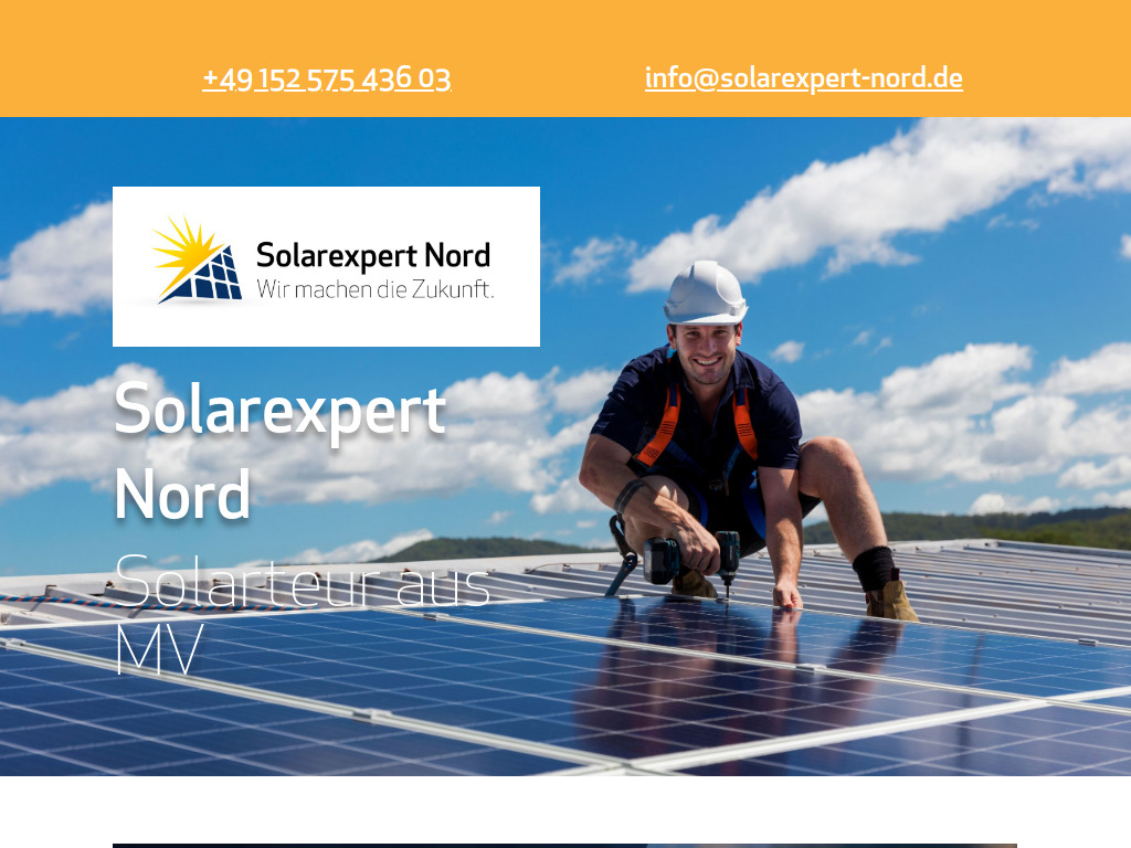 Website von Solarexpert Nord in Rostock