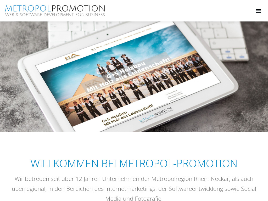 Website von Metropol-Promotion in Edingen Neckarhausen