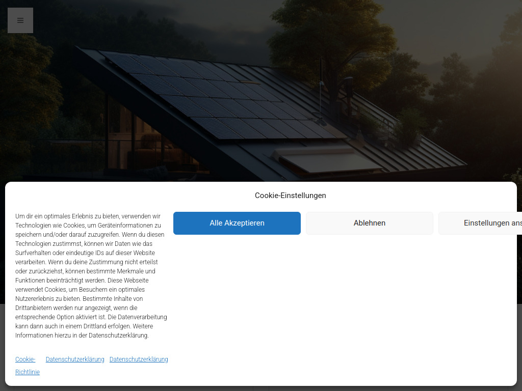 Website von Solarfalke in Wassenberg