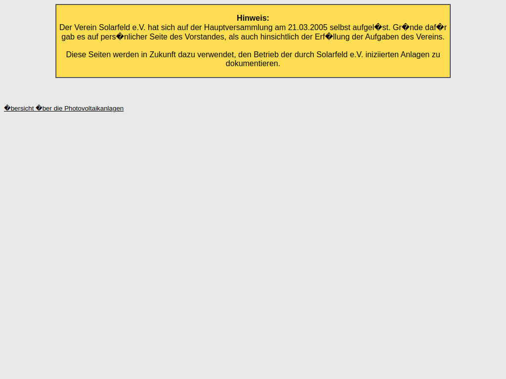 Website von solarfeld.de