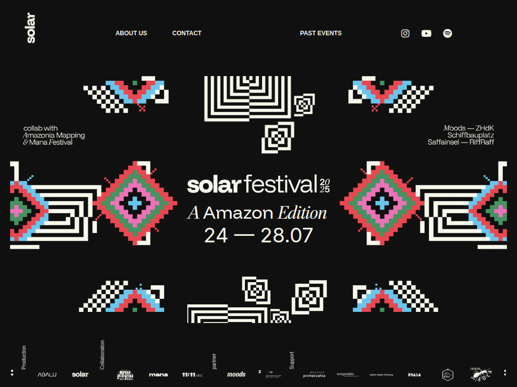 Website von Solar Festival