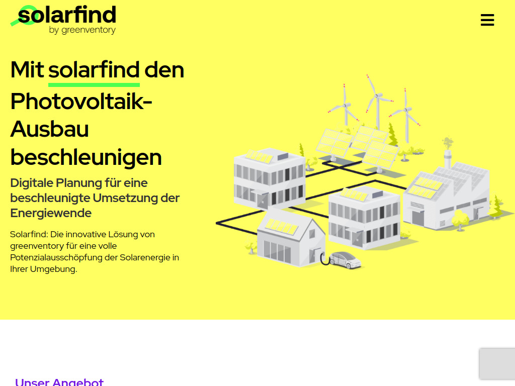 Website von greenventory GmbH in Freiburg im Breisgau