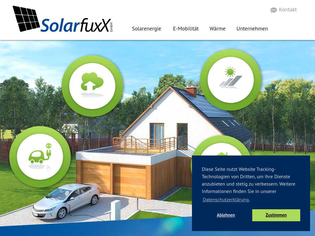 Website von SolarfuxX GmbH in Coesfeld