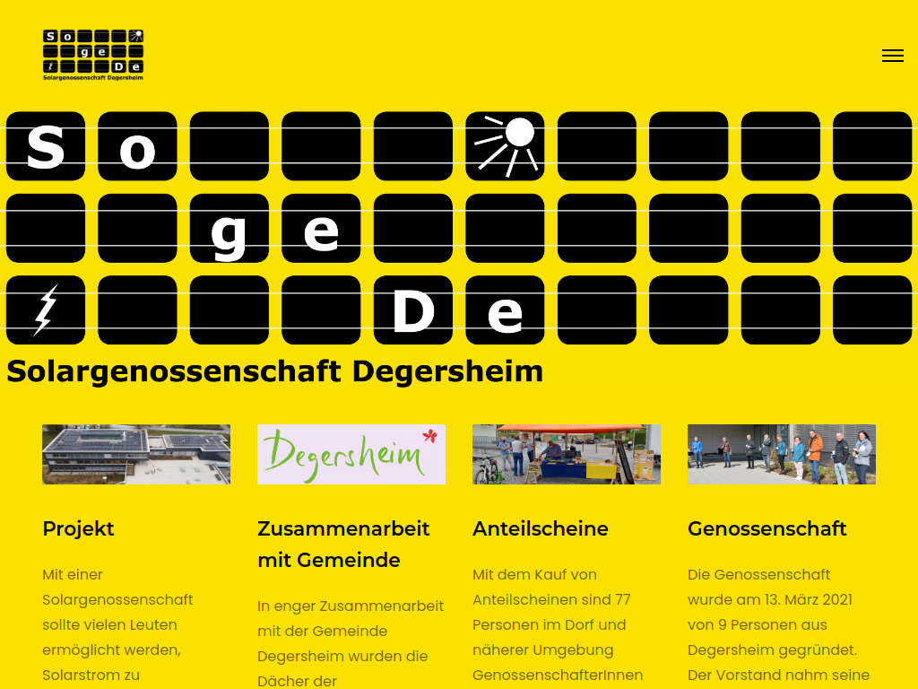 Website von Startseite