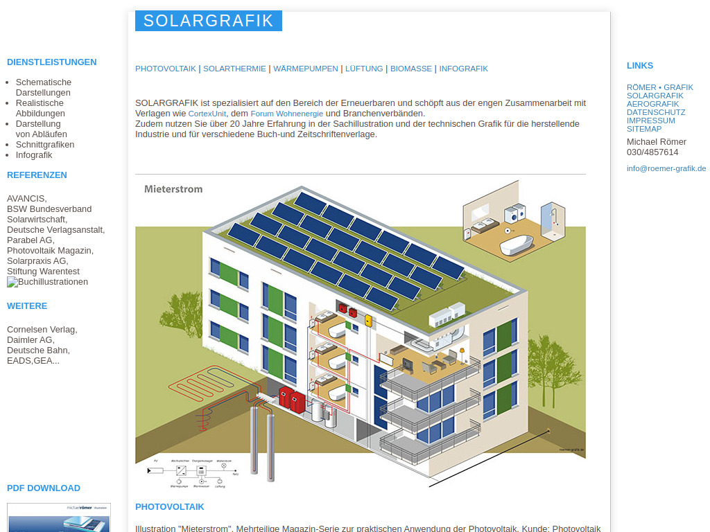 Website von SOLARGRAFIK in Berlin