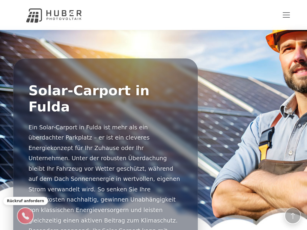 Website von Huber Group GmbH in Fulda