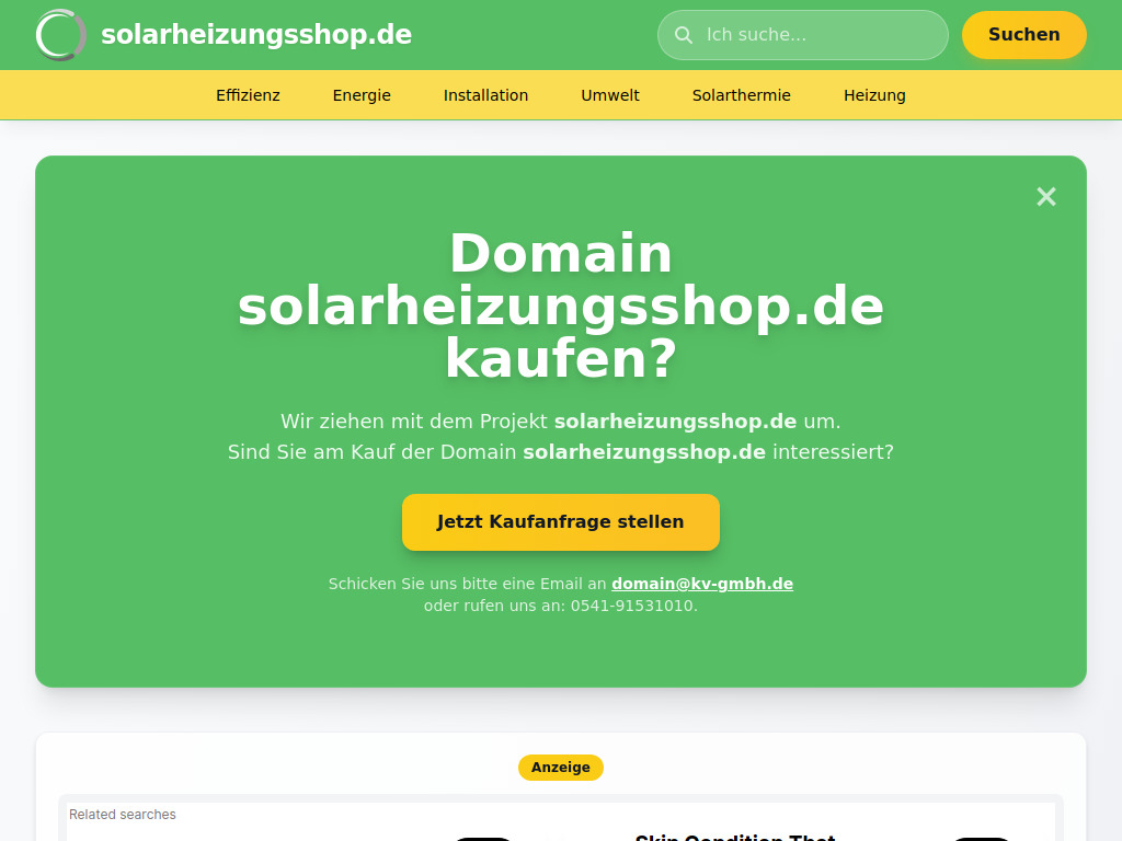 Website von KV GmbH in Osnabrück