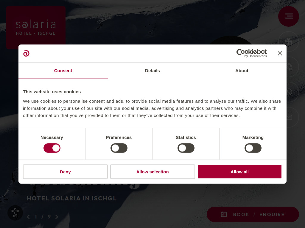 Website von Kathrein Hotel- u. Erlebnisgastronomie GmbH & Co KG in Ischgl