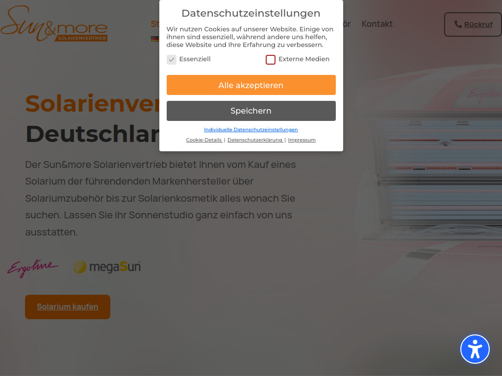 Website von Sun&more GmbH in Birkenfeld
