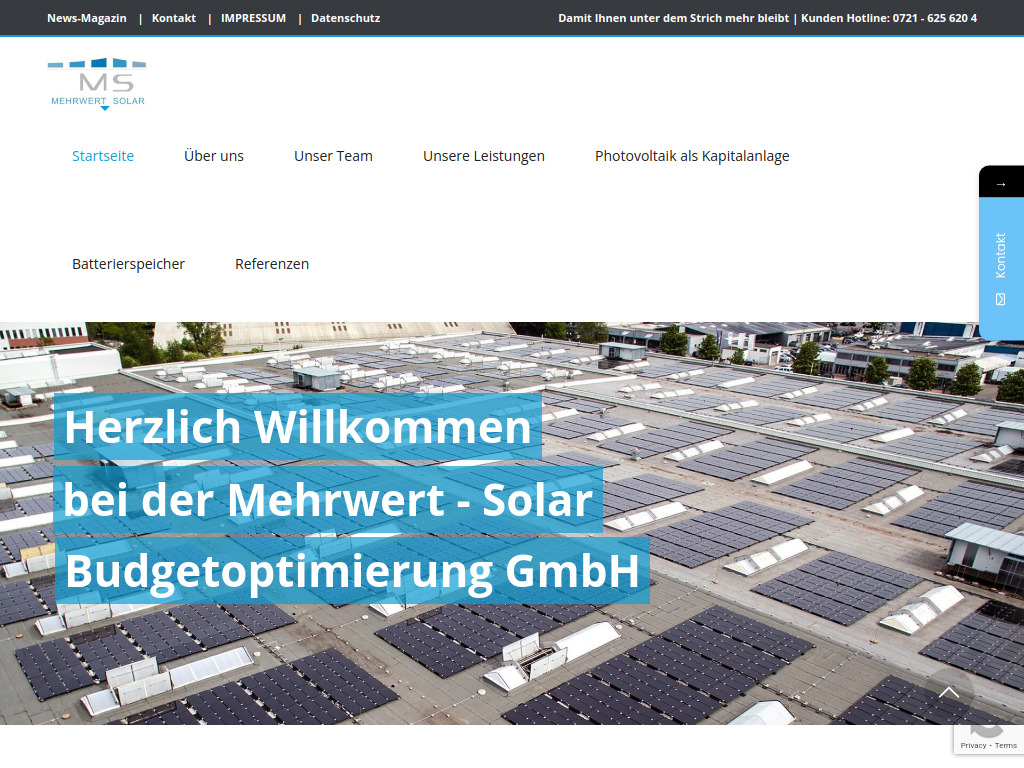 Website von MS Budgetoptimierung GmbH in Karlsruhe