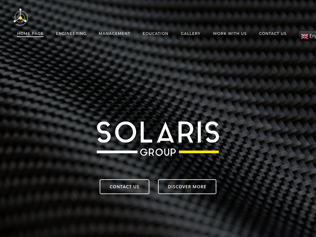 Website von Solaris Group in Chiasso