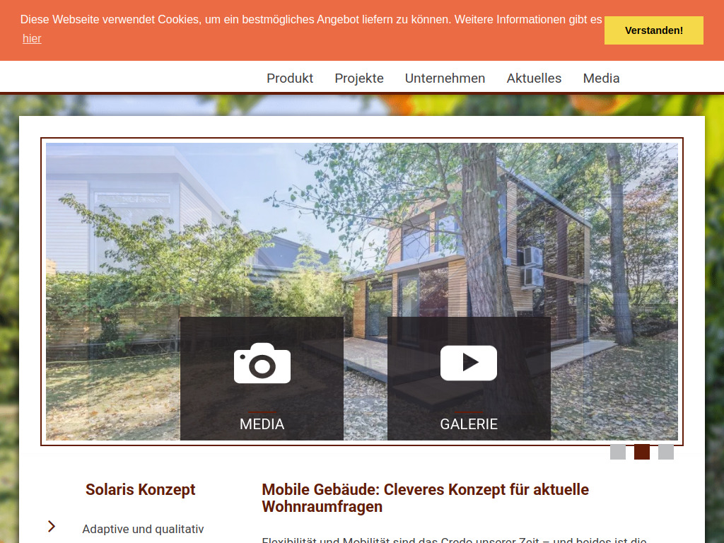 Website von Solaris in Steuernummer
