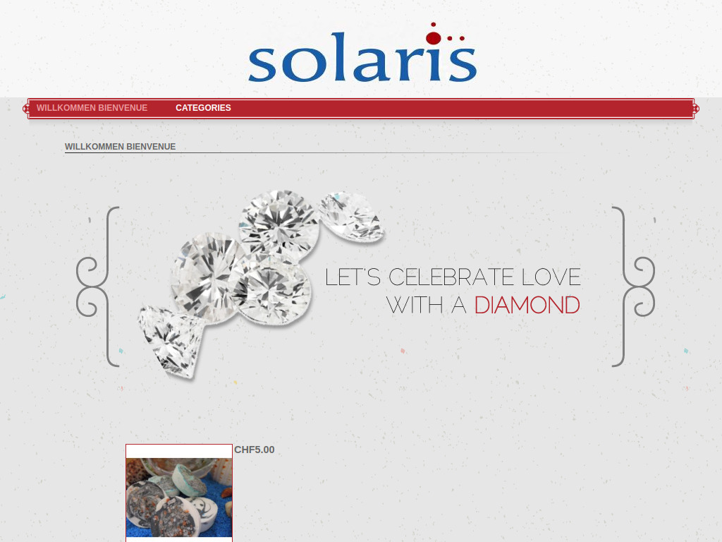 Website von Solaris in Biel