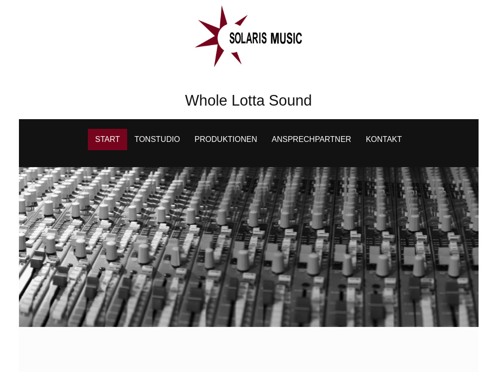 Website von Solaris Music in Kalefeld