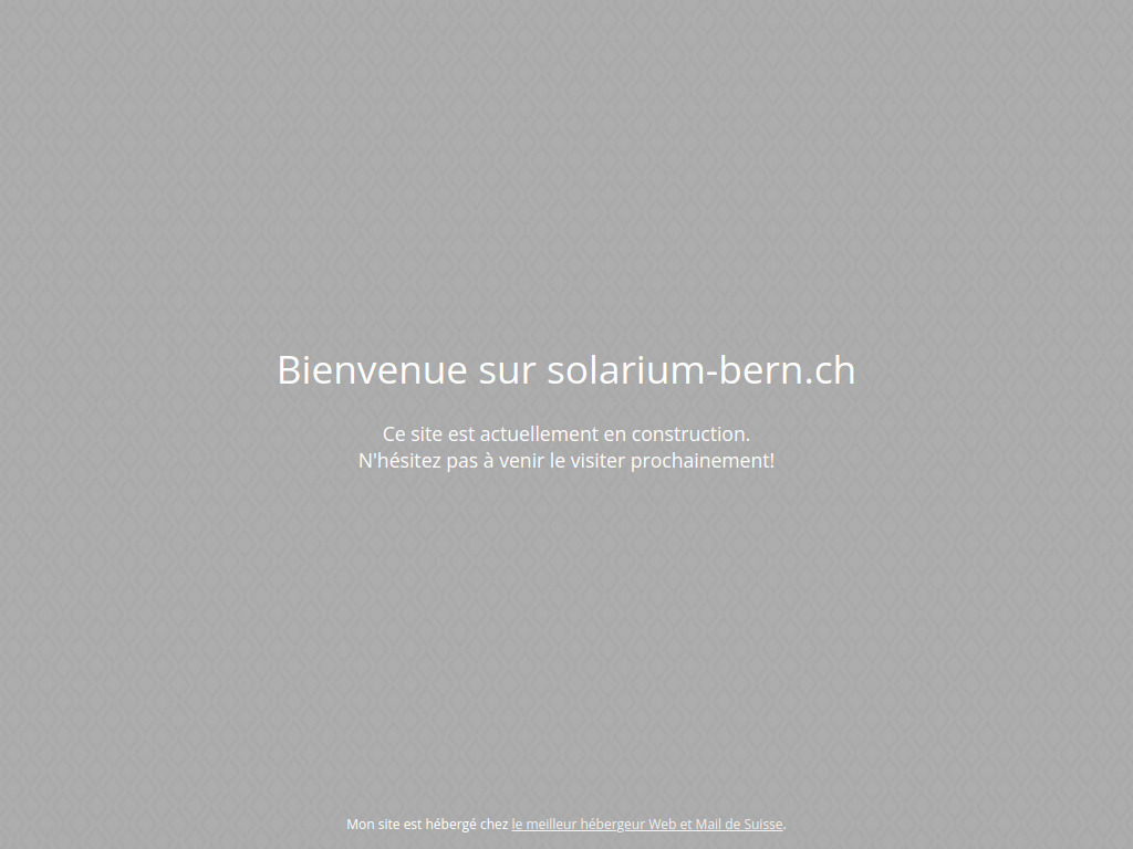Website von Bienvenue sur solarium-bern.ch