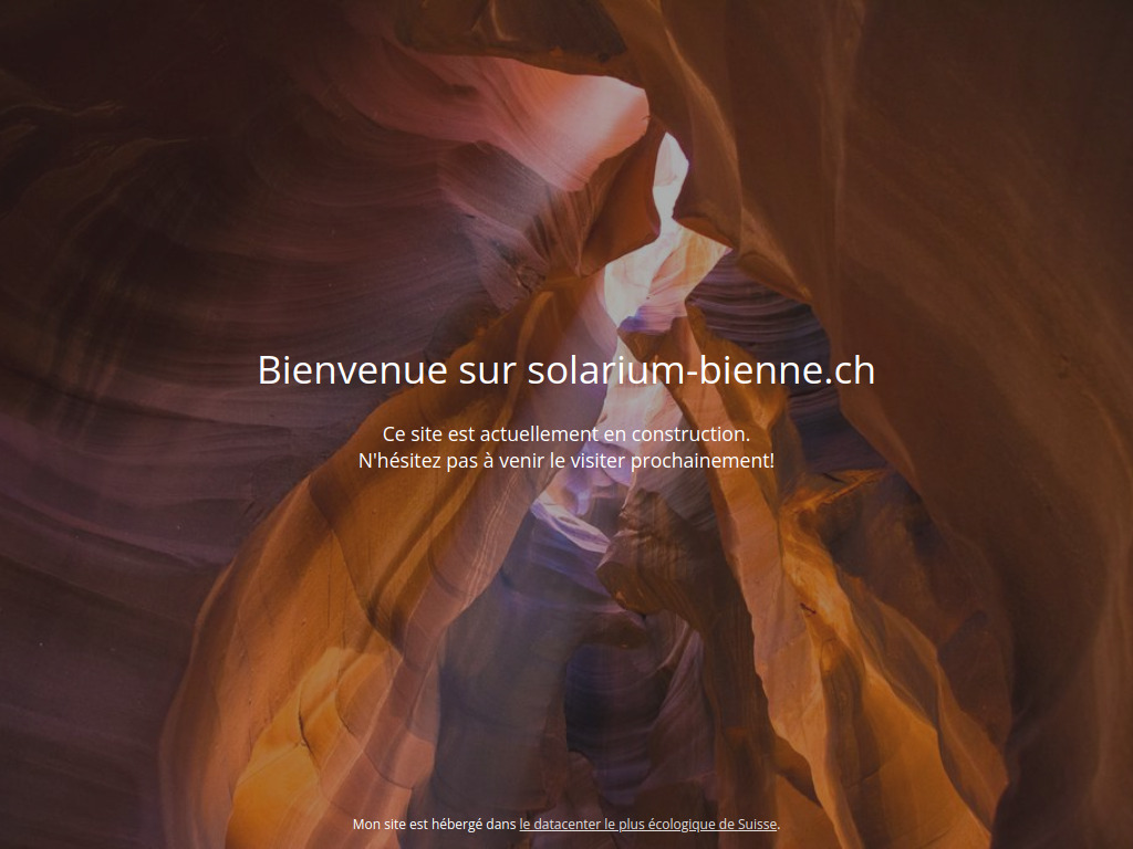 Website von Bienvenue sur solarium-bienne.ch