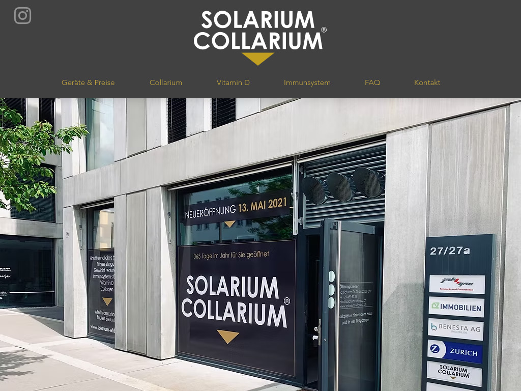 Website von setteundici GmbH in Widnau