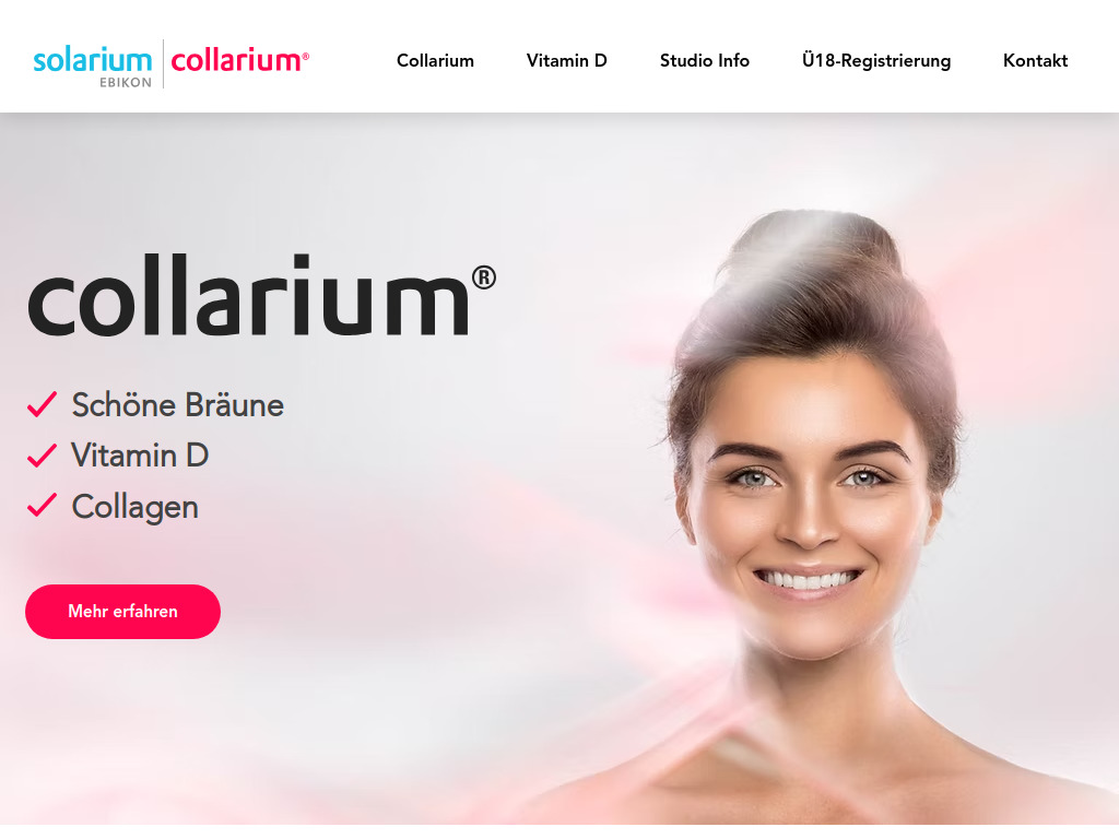Website von Solarium Service AG in Ebikon