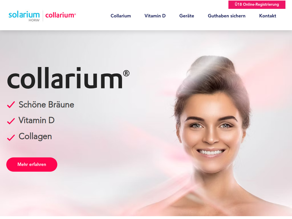 Website von Solarium Service AG in Horw