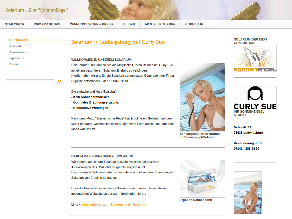 Website von Curly Sue GbR in Ludwigsburg