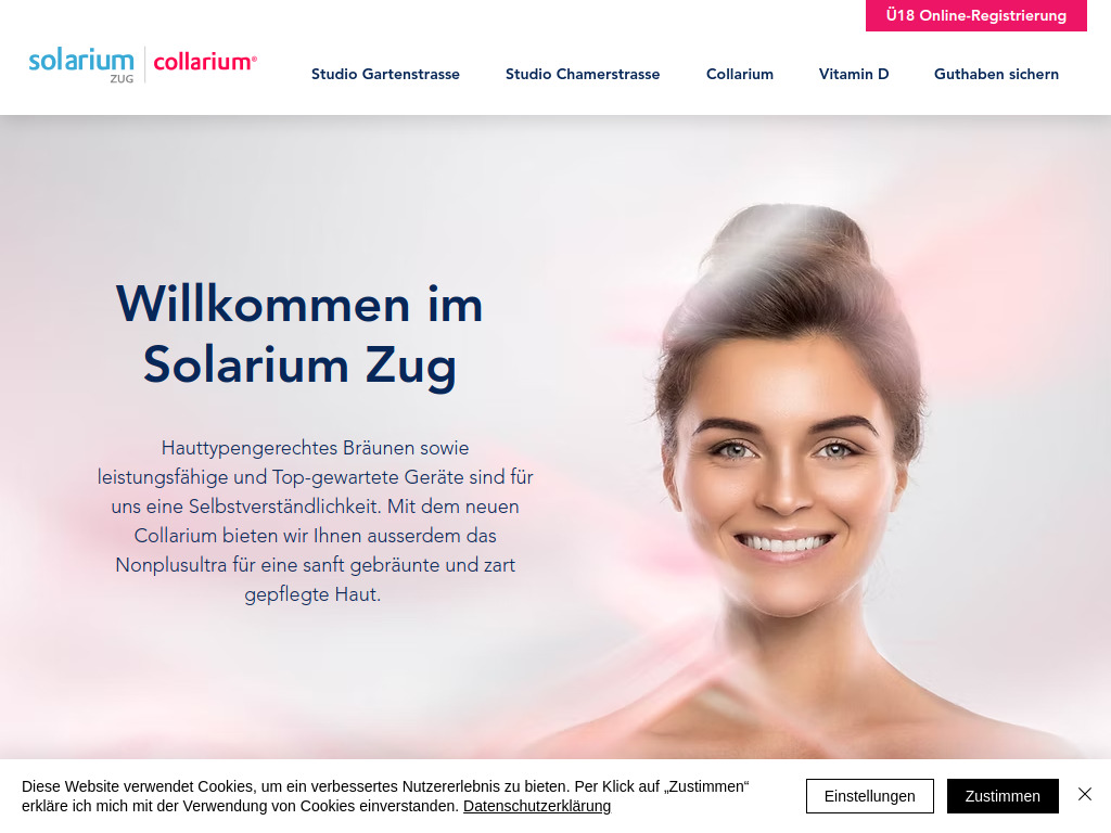 Website von Solarium Service AG in Knonau