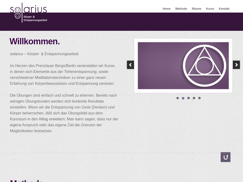 Website von solarius in Berlin