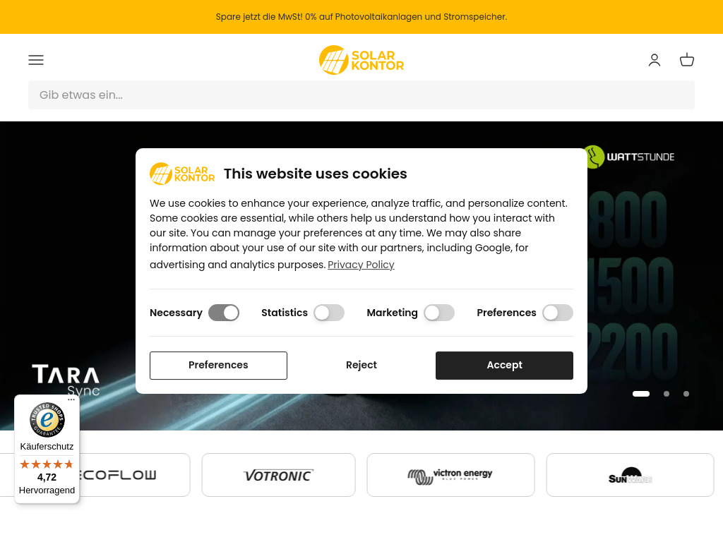 Website von WATTSTUNDE GmbH in Lüneburg