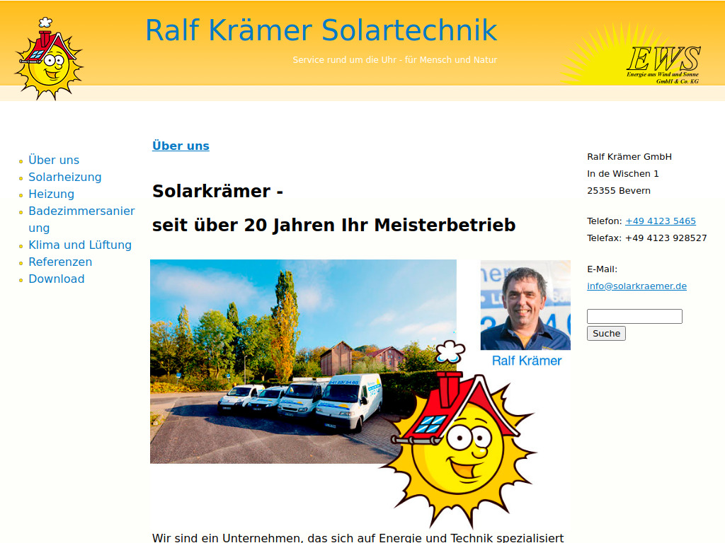 Website von Ralf Krämer GmbH in Bevern