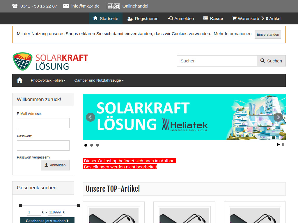 Website von solarkraftloesung.de