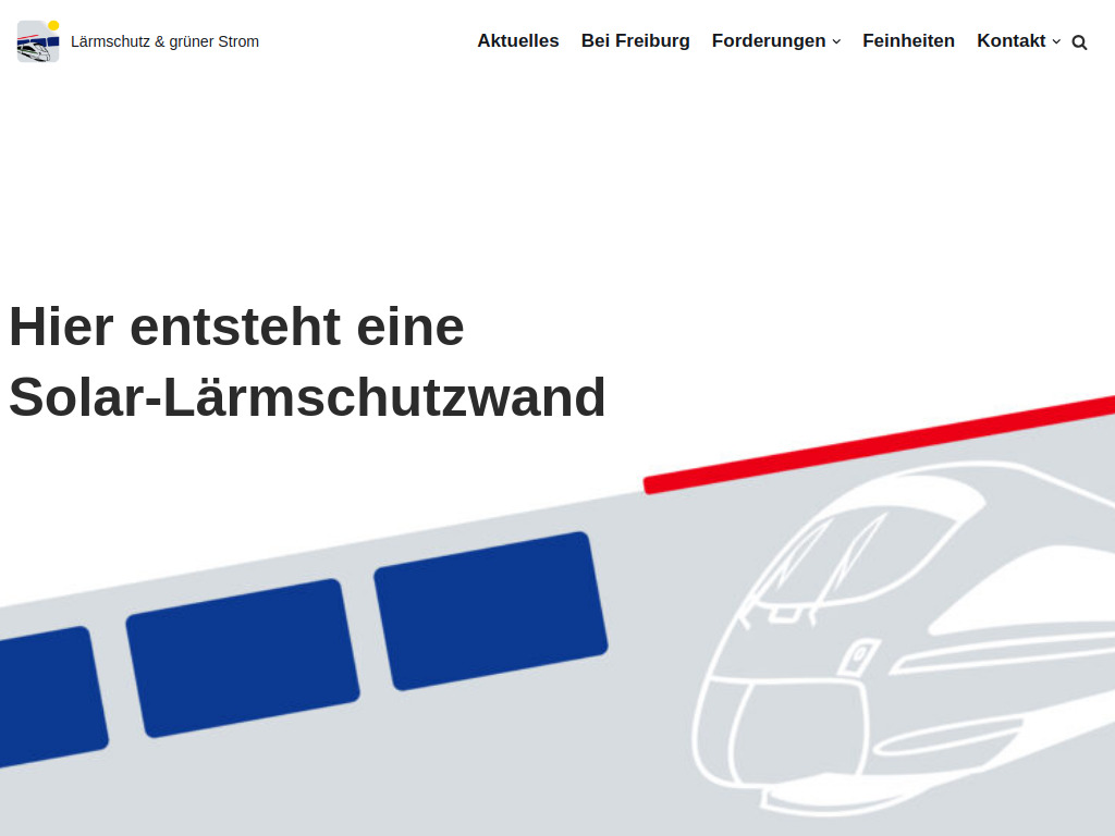 Website von Solar Lärmschutz in Freiburg