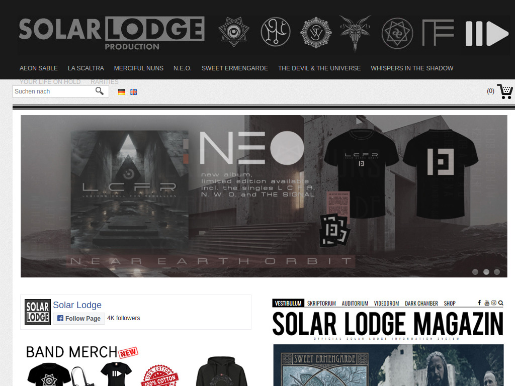 Website von Solar Lodge in Berlin