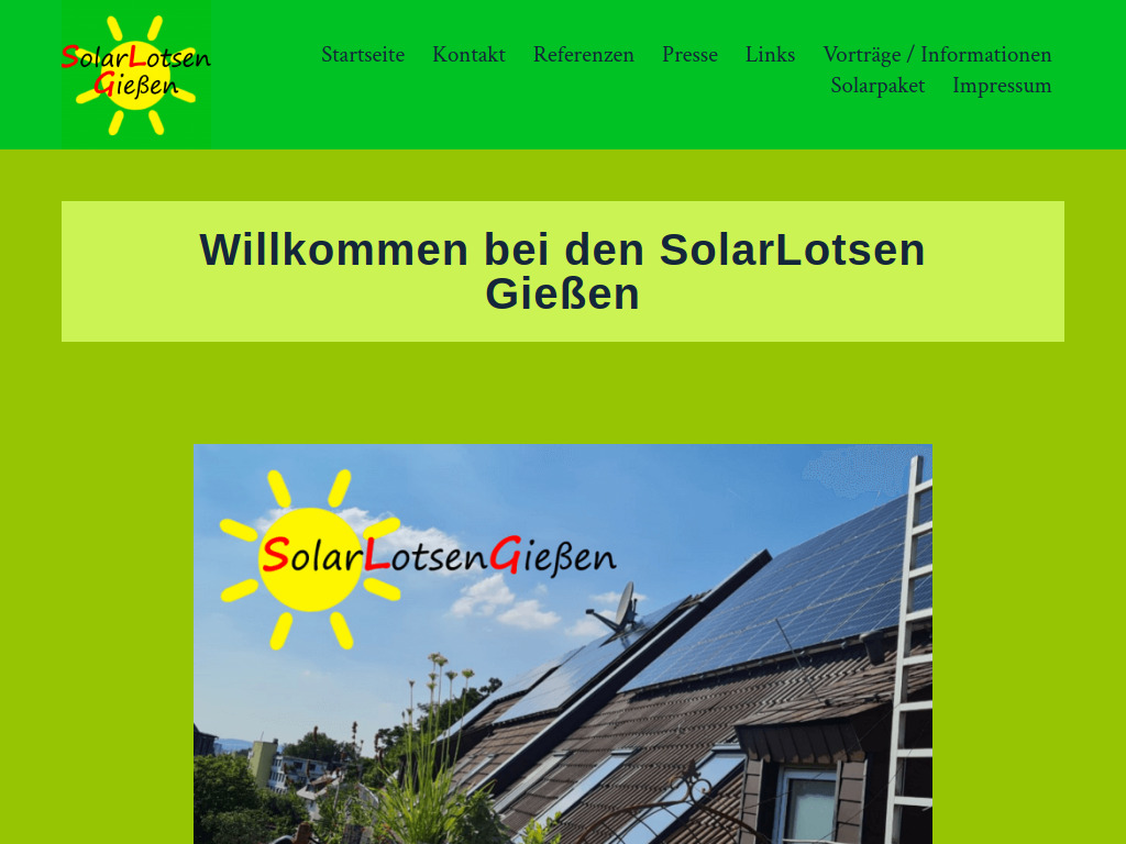 Website von SolarLotsen Gießen in Gießen