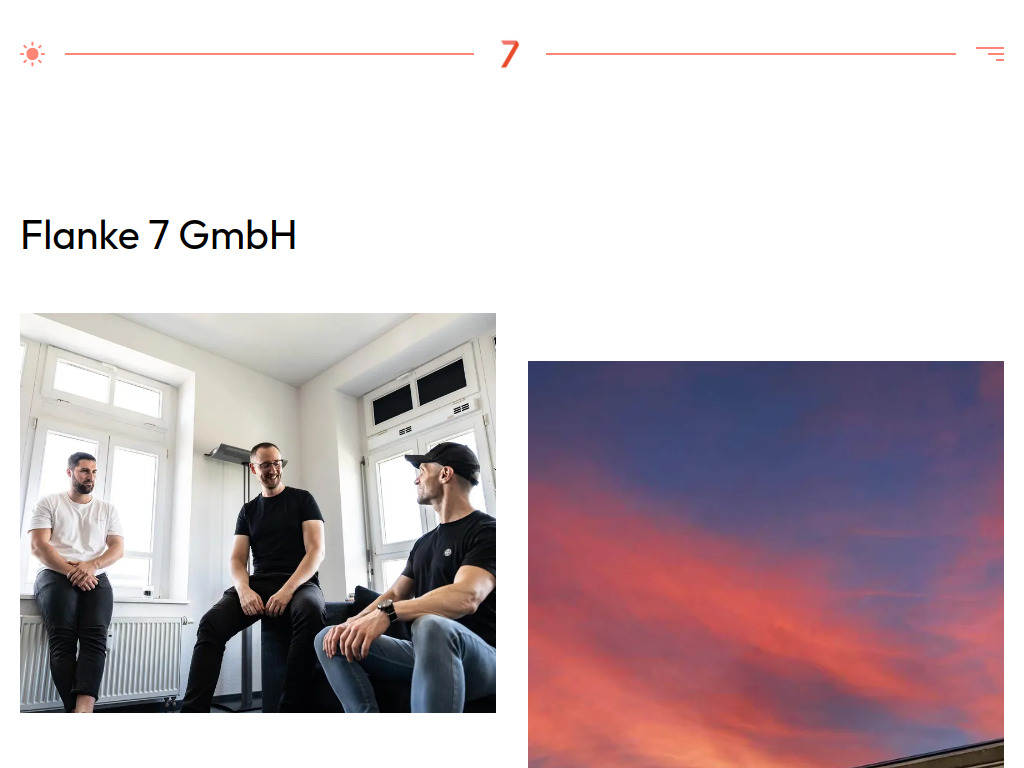 Website von Flanke 7 GmbH in Schorndorf