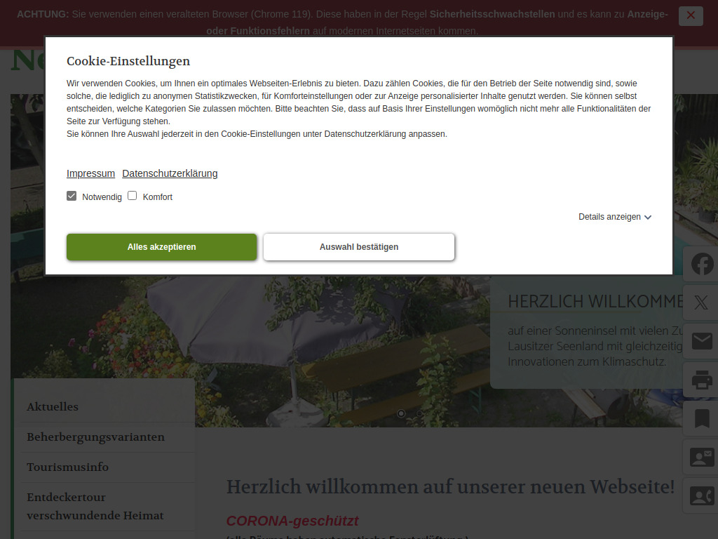 Website von Firma Öko Lehmann in Spremberg