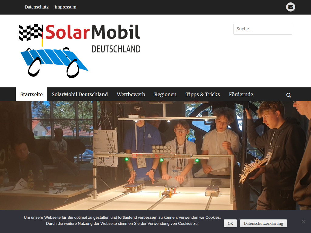 Website von SolarMobil Deutschland gV in Halle