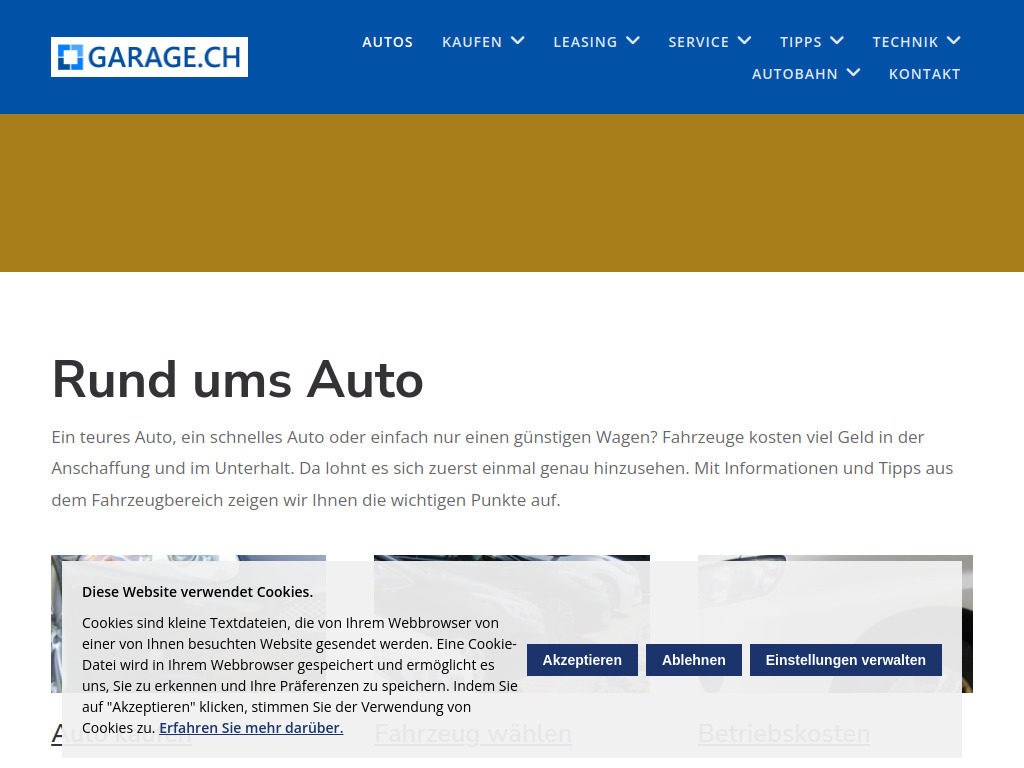 Website von K+M Wiederkehr GmbH in Kirchberg