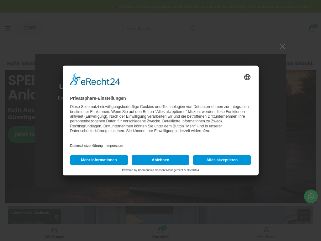 Website von Solarmodule-Gladbeck in Gladbeck