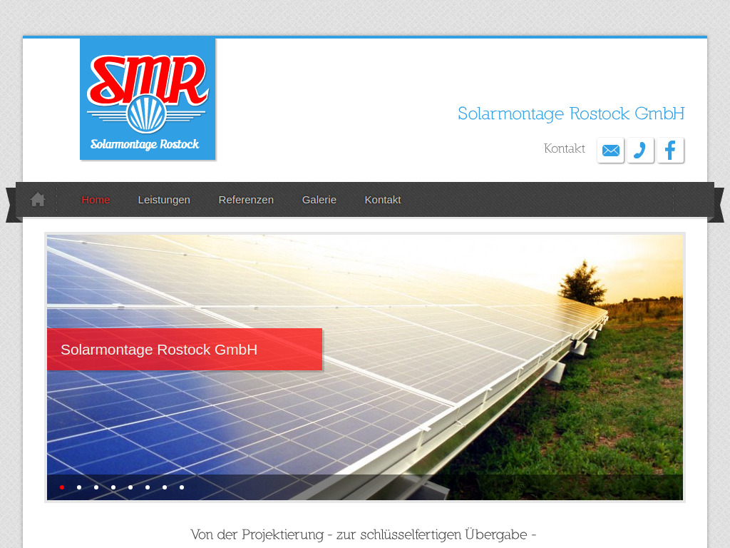 Website von Solarmontage Rostock GmbH in Rostock