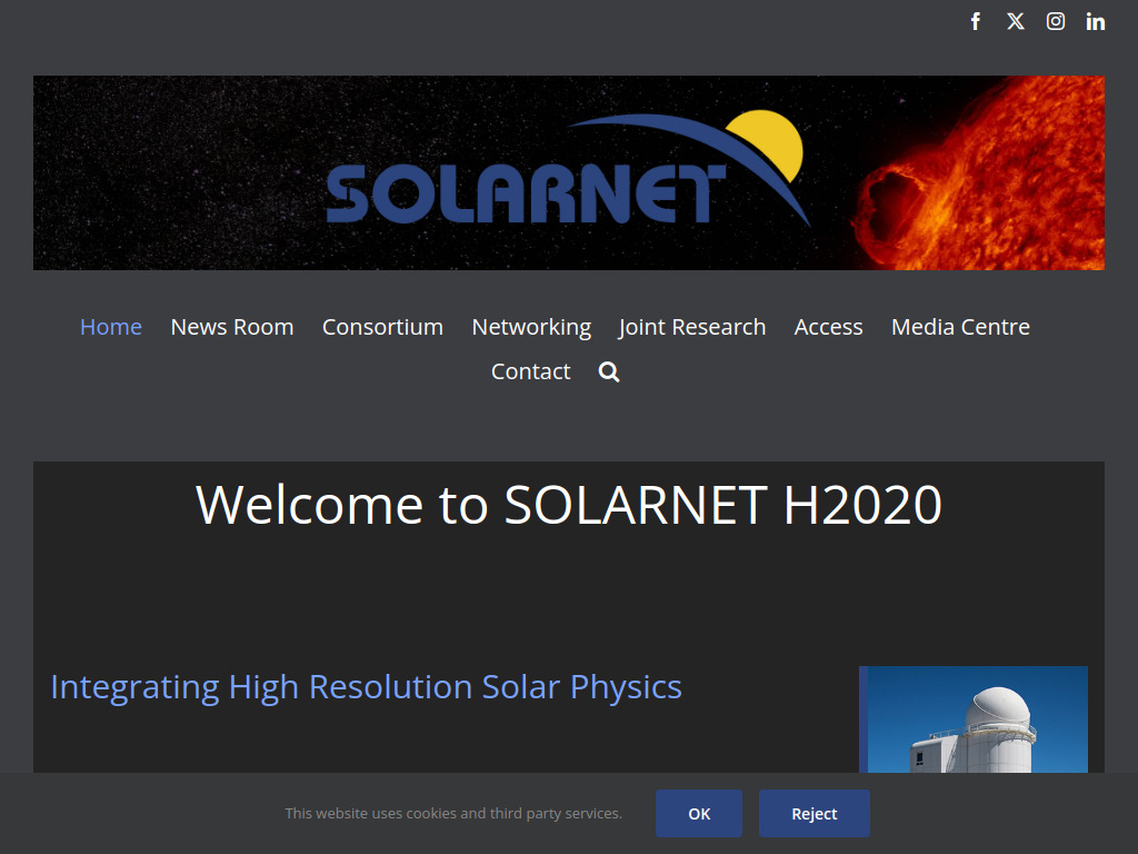 Website von Solarnet Project in Freiburg