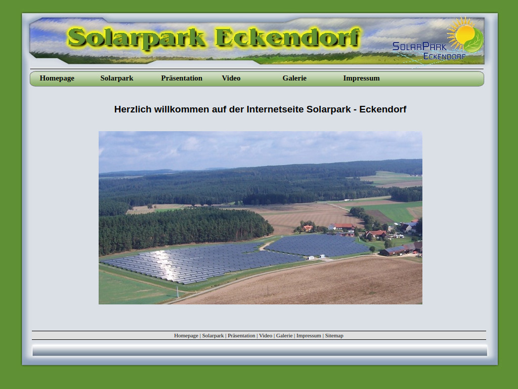 Website von Hans Wild Solarpark in Nabburg