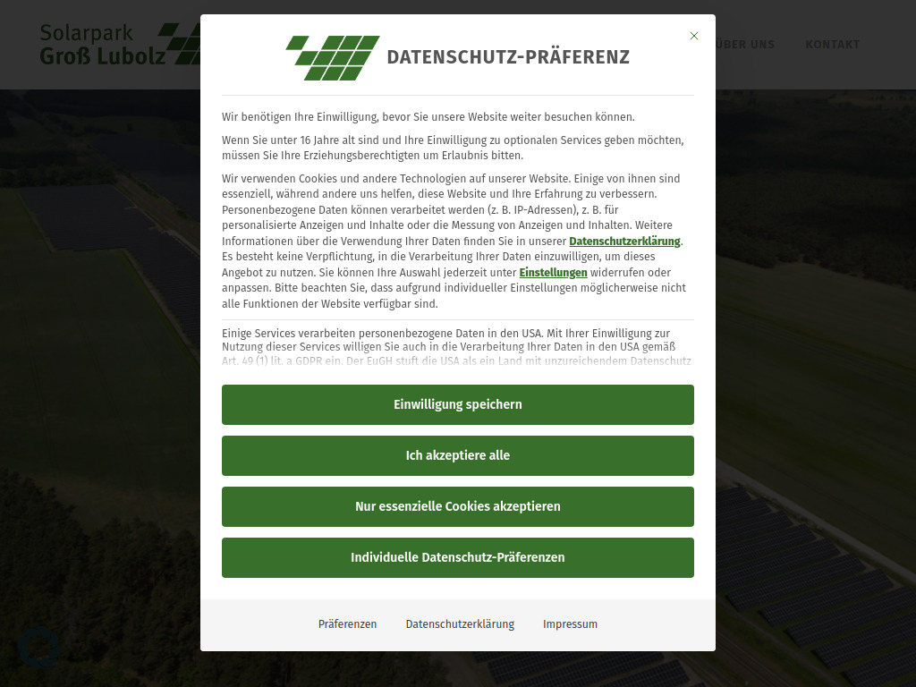 Website von naturstrom AG in Düsseldorf