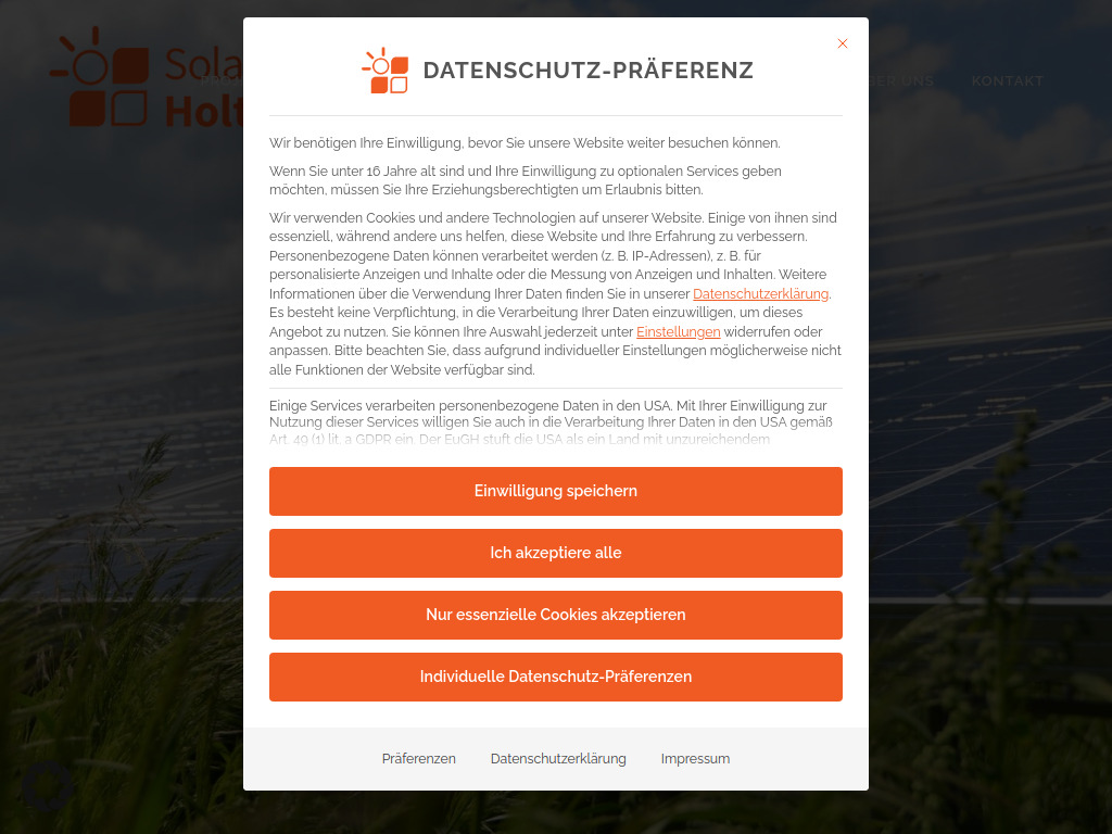 Website von naturstrom AG in Düsseldorf