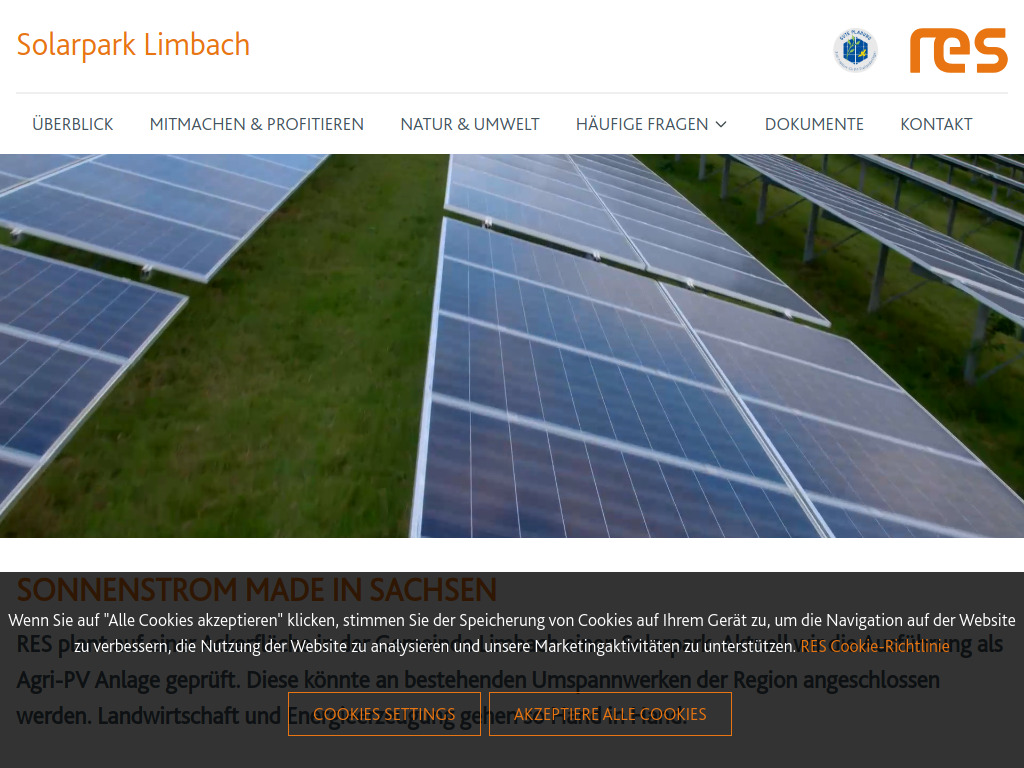 Website von RES Deutschland