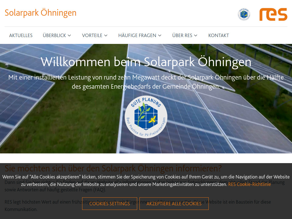 Website von RES Deutschland GmbH